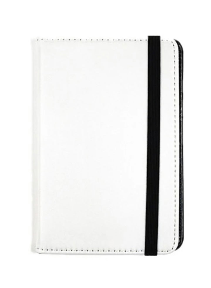 sublimation passport holder white with strap on white background