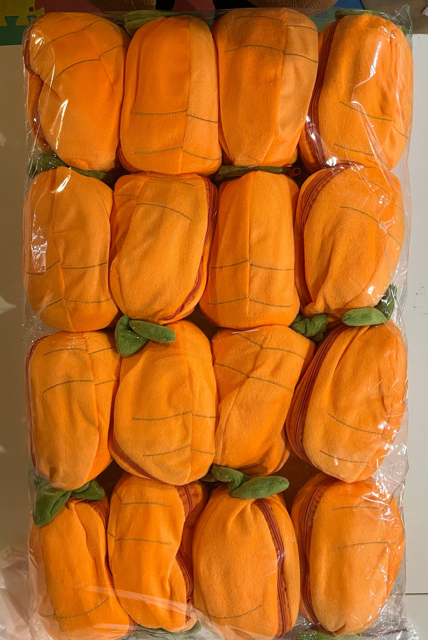 Carrot surprise plush in packaging 