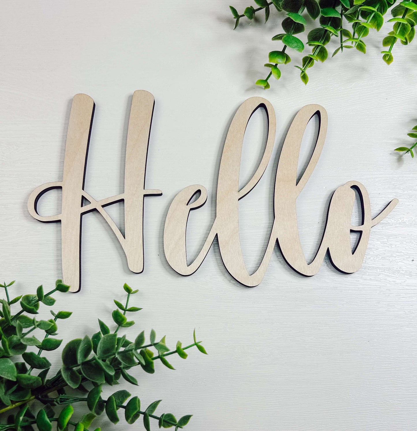 Hello -Laser Cut out 2 Styles