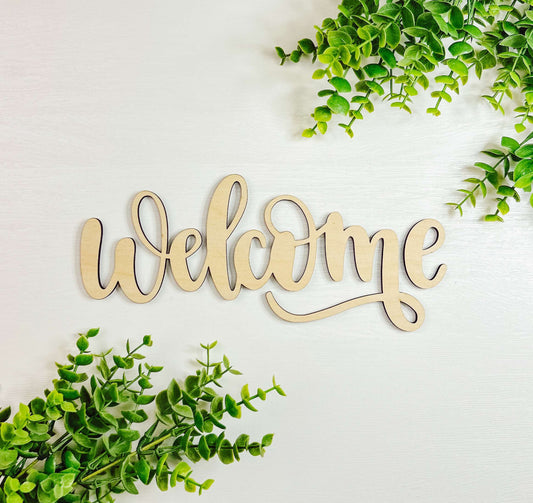 Welcome - Laser cut out 2 styles