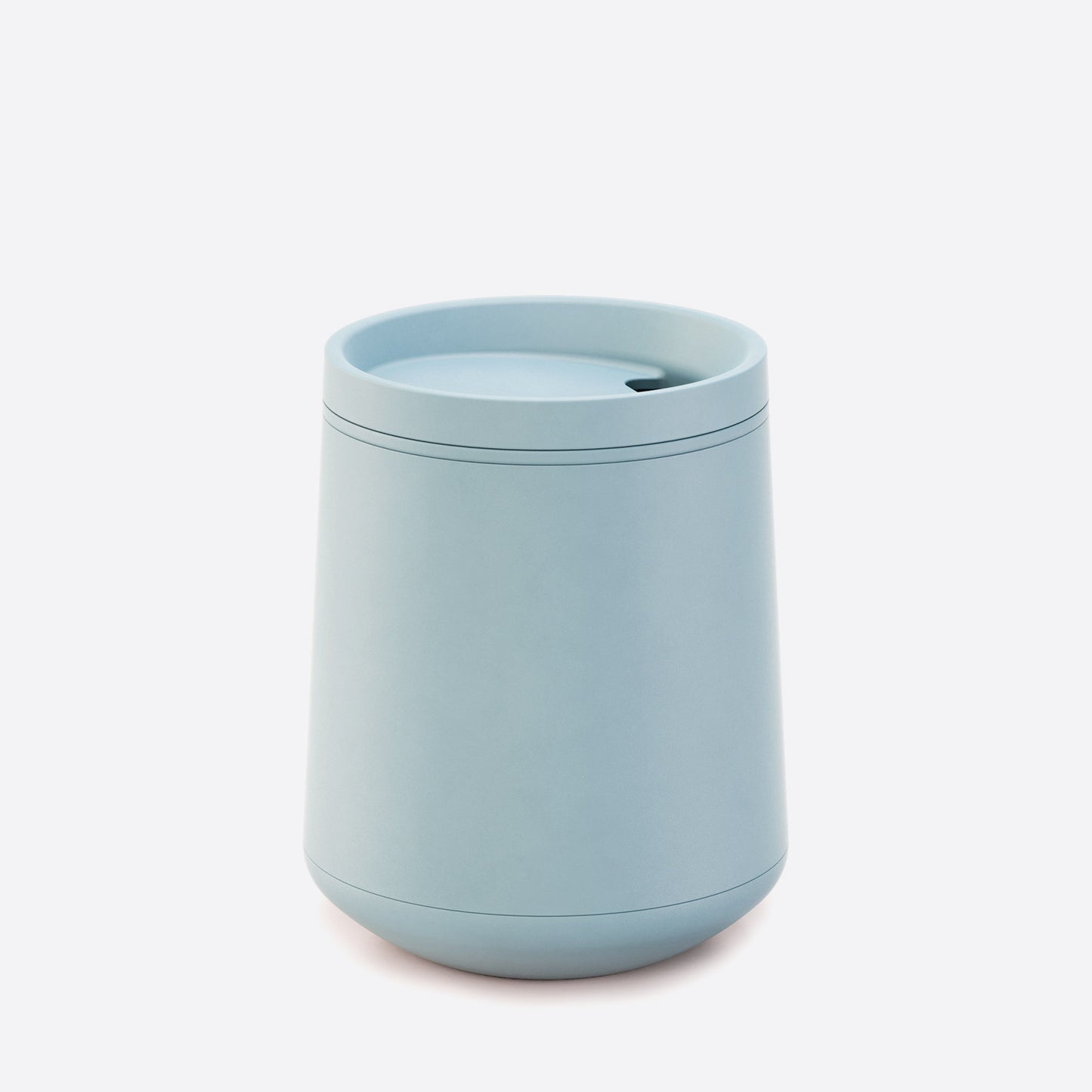 cloud blue wine tumbler acrylic with lid on white background