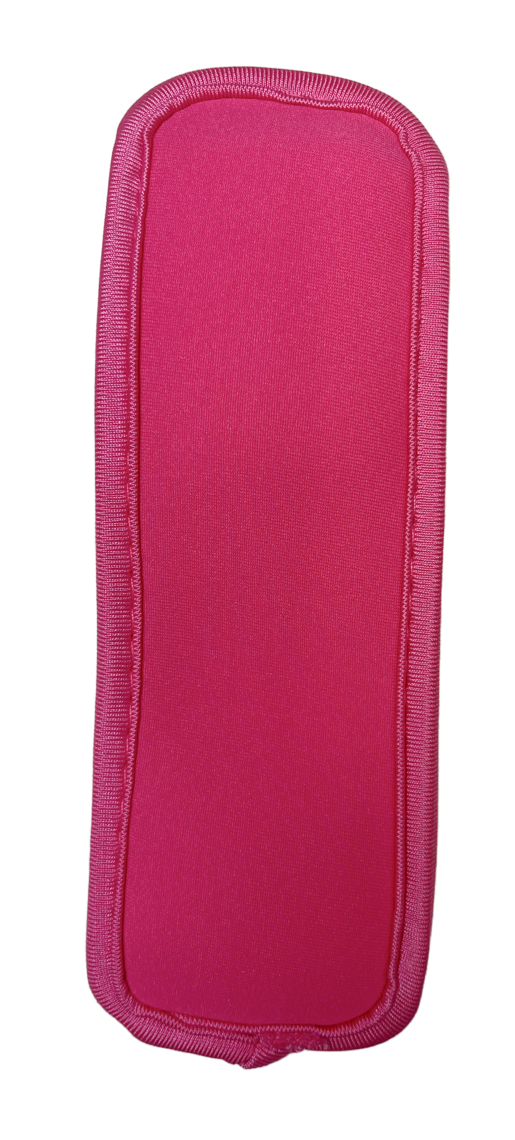 pink rectangle neoprene freeze holder on white background